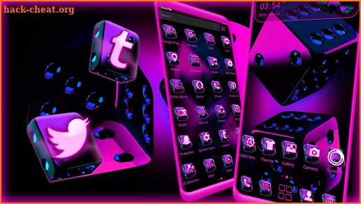 Ludo Pink Dice 3D Launcher Theme screenshot