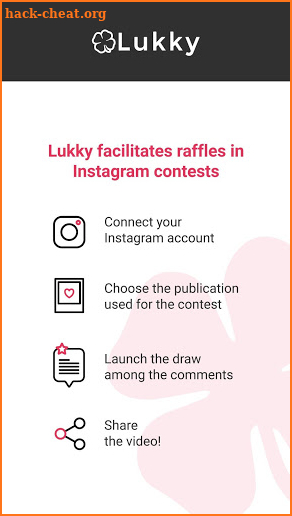 Lukky - Easy Instagram raffle among comments screenshot