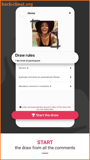 Lukky - Easy Instagram raffle among comments screenshot