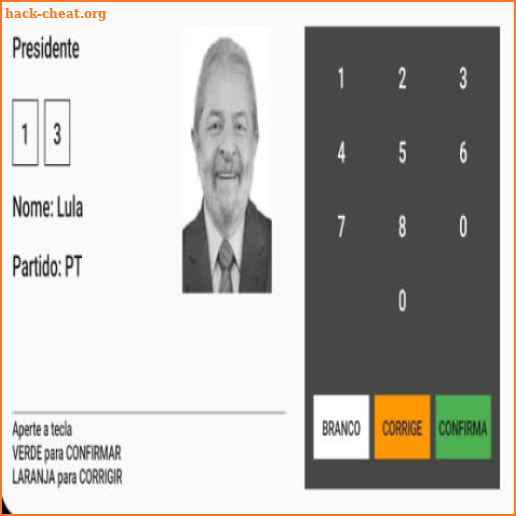 LULA 13 URNA screenshot