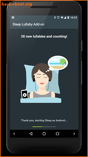 Lullaby Add-on 🎵 for Sleep as Android + Mindroid screenshot