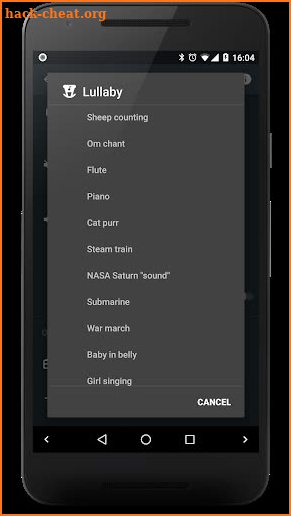 Lullaby Add-on 🎵 for Sleep as Android + Mindroid screenshot