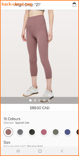 lululemon screenshot