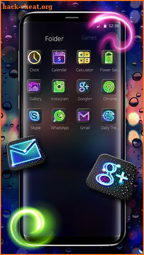 Luminous Glow Light Theme screenshot