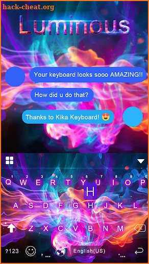 Luminous Kika Keyboard Theme screenshot