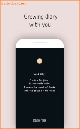 Luna diary - journal on the moon screenshot