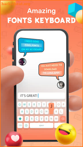 Luna - Fonts Keyboard, Stylish, Emoji & Text Fonts screenshot
