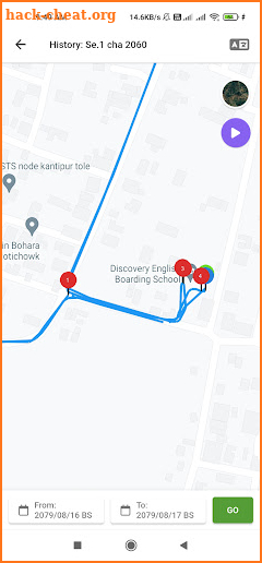 Luna GPS screenshot