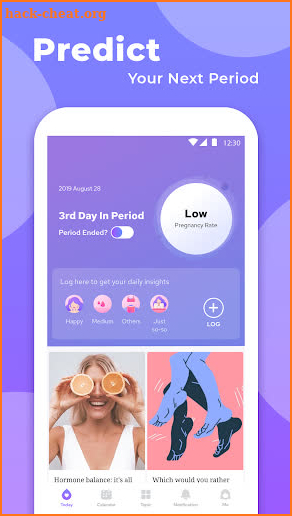 Lunar - Period Tracker & Diary screenshot