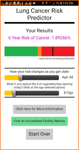 Lung Cancer Risk Predictor screenshot