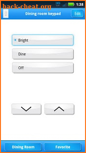 Lutron Home Control+ screenshot