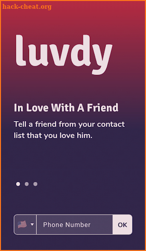 luvdy - Anonymous Dating Among Friends screenshot