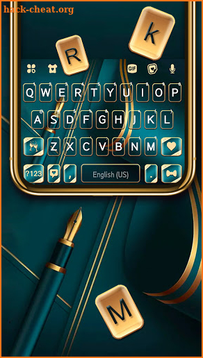 Luxury Business Keyboard Background screenshot