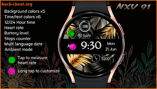 Luxury Elegant Watchface NXV91 screenshot