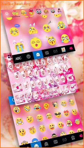 Luxury Floral Butterfly Keyboard Theme screenshot