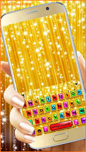 Luxury Gold Jewelry Keyboard Theme screenshot