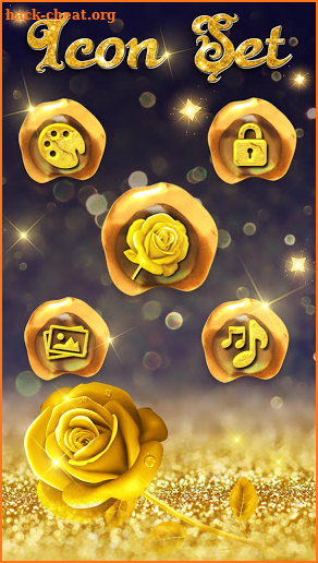 Luxury gold rose theme screenshot