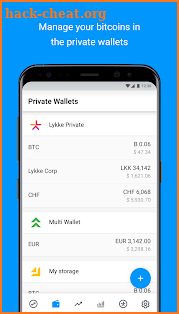 Lykke Wallet screenshot