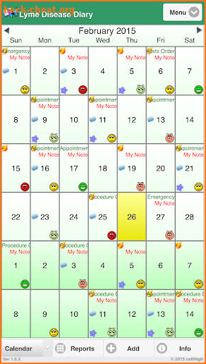 Lyme Disease Diary screenshot