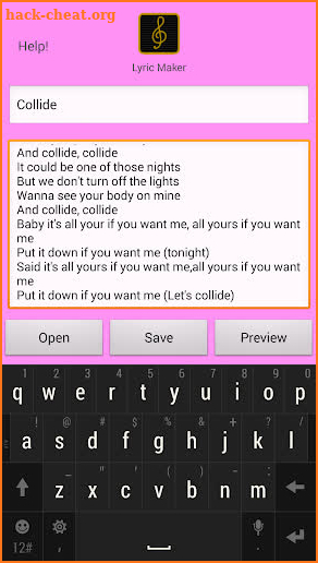 Lyric Maker screenshot