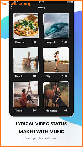 Lyrical Photo Video Maker with Music: Status Video screenshot
