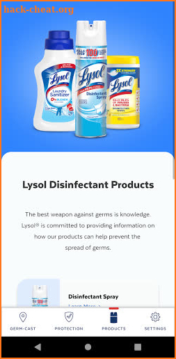 Lysol Germ-Cast™ screenshot