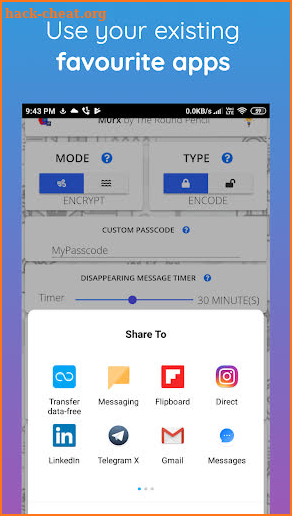 M0rx - Encrypted, Disappearing Messages screenshot