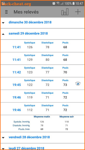 Ma tension artérielle screenshot