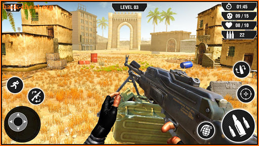 Machine Gun Games War Action: Guns Shooting Games screenshot