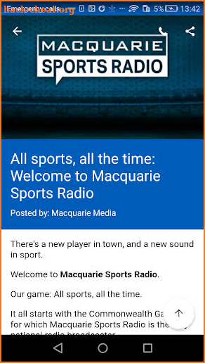 Macquarie Sports Radio screenshot