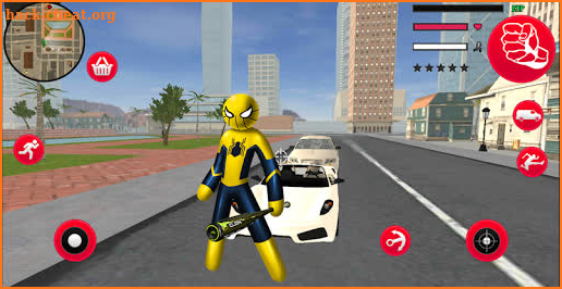 Mafia Spider Stickman Rope Hero Vegas Gangster screenshot