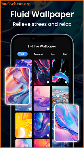 Magic Fluid Live Wallpapers 5D screenshot