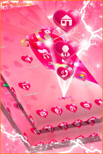 Magic Hearts Launcher Theme screenshot