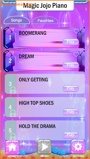 Magic Jojo All Songs Piano Game screenshot