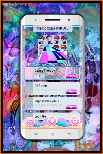 Magic Oppa Doll BTS Piano Tiles screenshot