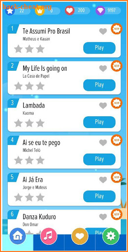 Magic Piano Tiles Brazil - Favorite Piano Songs screenshot