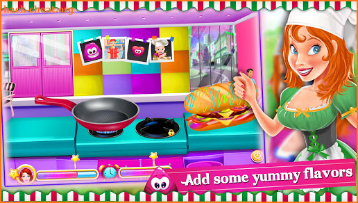 Magic rainbow grilled cheese sandwich making food screenshot