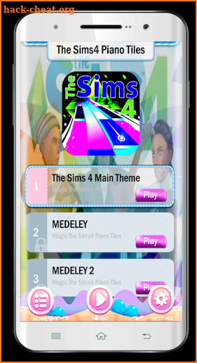 Magic The Sims4 Piano Tiles screenshot