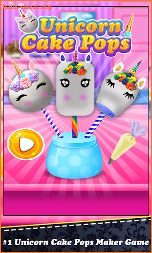 Magic Unicorn Cake Pop Cooking! Rainbow Desserts screenshot