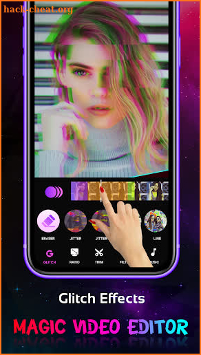 Magic Video Editor : Glitch Effect & Movie Maker screenshot