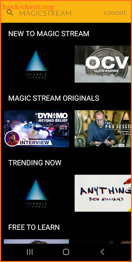 Magicstream screenshot