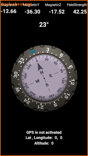 Magnetic field detector Compass Flashlight screenshot