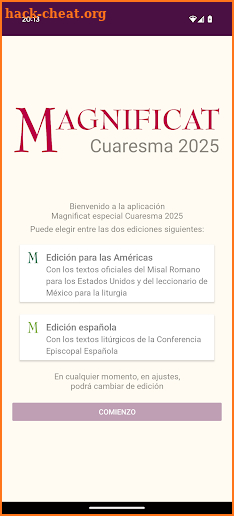 Magnificat Cuaresma 2025 screenshot