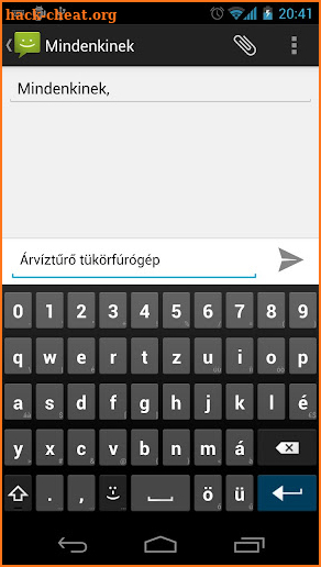 Magyar AnySoftKeyboard screenshot