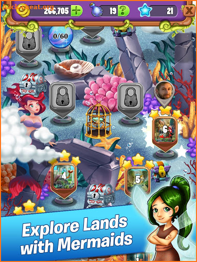 Mahjong - Mermaid Quest - Sirens of the Deep screenshot