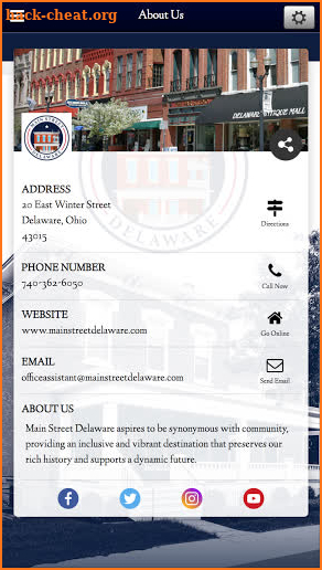 Main Street Delaware, Inc. screenshot