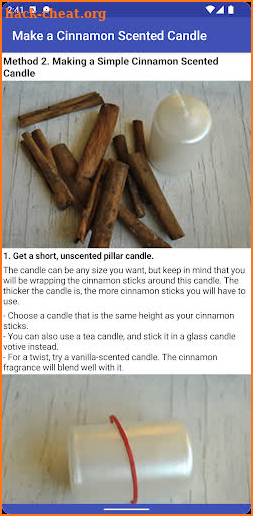 Make a Cinnamon Scented Candle screenshot