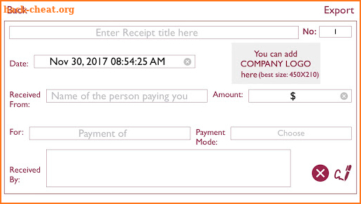 Make A Receipt screenshot