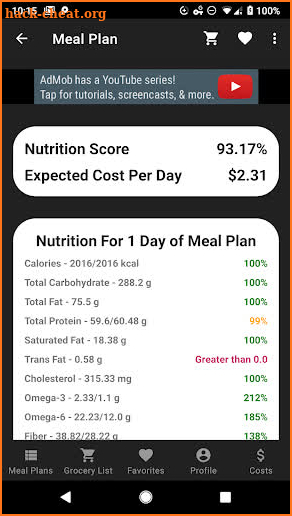 Make Me A Meal Plan screenshot