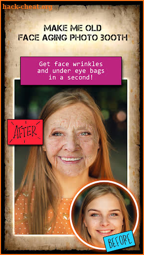 Make Me Old App - Face Aging Photo Booth screenshot